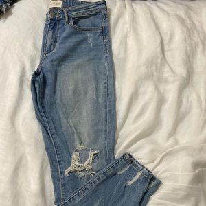 Gilded Intent | High Rise Ankle Skinny Stretch Jean. Size 29